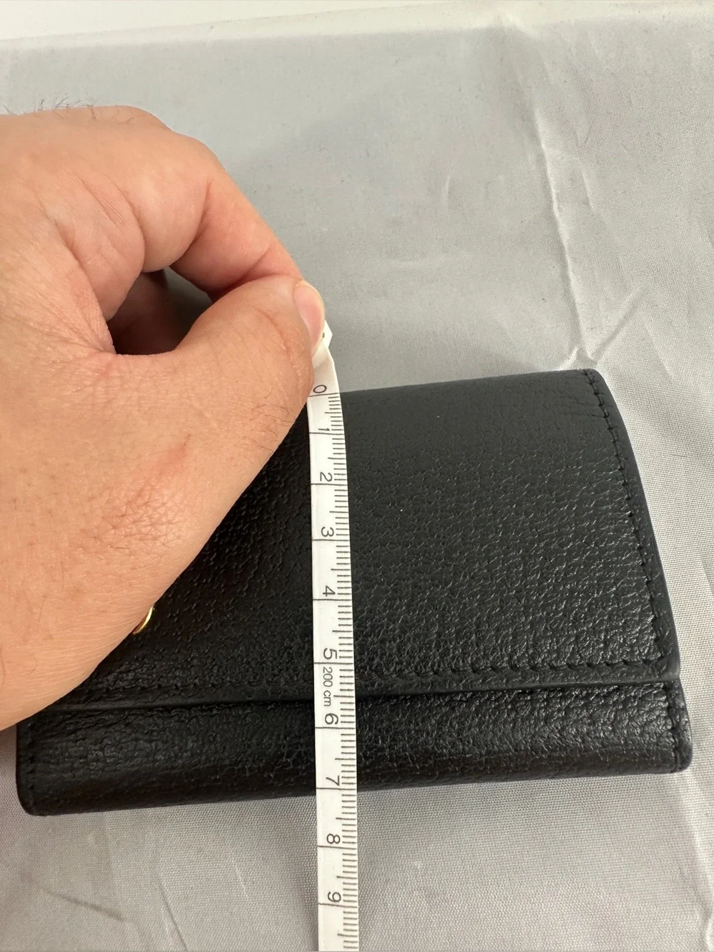 Gucci GG Marmont black leather key organizer